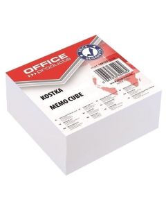 Rezerva cub hartie alb OFFICE Products, 400 file, 85x85x40 mm, lipit si infoliat