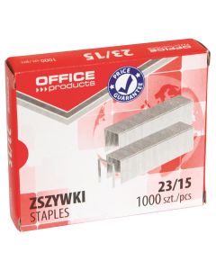 Capse zincate OFFICE Products 23/15, pentru 120 coli, 1000 buc/cut
