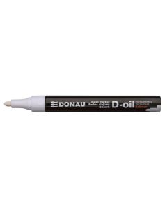 Marker cu vopsea DONAU D-Oil scriere de 2.8mm-alb