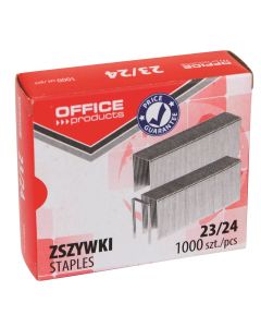 Capse zincate OFFICE Products 23/24, pentru 210 coli, 1000 buc/cut