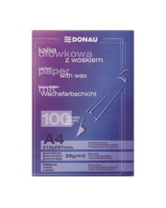 Indigo A4 DONAU, cerat, scris manual, 100 file, albastru - 1