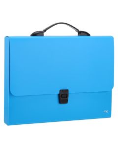 Servieta plastic cu maner A4 div culori neon DELI