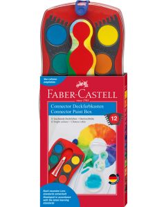Acuarele 12 culori Conector rosu 2022 FABER-CASTELL