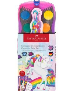 Acuarele 12 culori Conector Unicorni 2025 FABER-CASTELL