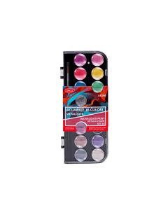 Acuarele 16 culori metalizate DACO