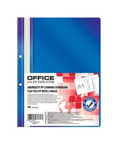 Dosar plastic cu sina si doua perforatii OFFICE Products, 100/170 microni