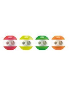 Ascutitoare dubla cu container Sphere fluo MILAN