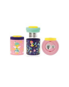 Ascutitoare plastic dubla cu container Fairy Tale MILAN