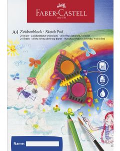 Bloc desen A4 20 file 100g/mp FABER-CASTELL
