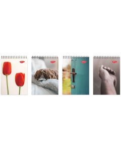 Bloc notes A5 spira L scurta 80 file, patratele DACO