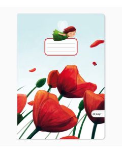 Caiet Aperta, Poppies, A5, 24 file, 90g, Tip 2