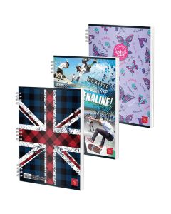 Caiet A4 80 file cu spirala DR coperta color