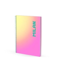 Caiet A4 90 file matematica spira Roz Sunset MILAN