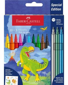 Carioca 10+3 culori Dinozauri FABER-CASTELL