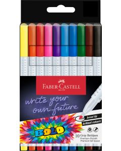 Carioca 10 culori grip Boldpen FABER-CASTELL