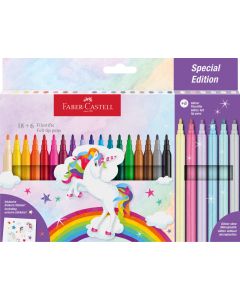 Carioca 18+6 culori Unicorni FABER-CASTELL