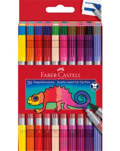 Carioca 20 culori 2 capete FABER-CASTELL