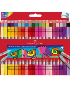 Carioca 40 culori 2 capete FABER-CASTELL