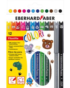 Carioci 12 culori animale EBERHARD FABER