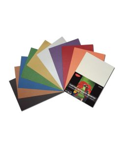 Carton metalizat A4 120 g/mp 50 coli 10 culori DACO