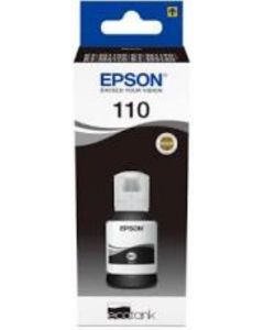 Cartus cerneala Epson 110 pentru EcoTank M3170 M3140 M2170 M2140 M1180 M1170 M1140 M1120 M1100 ET-M3180 Pigment Black 120 ml