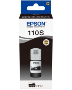 Cartus cerneala Epson 110S pentru EcoTank M3170 M3140 M2170 M2140 M1180 M1170 M1140 M1120 M1100 ET-M3180 Pigment Black 120 ml