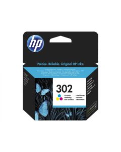 Cartus cerneala HP F6U65AE pentru DeskJet 2130 AIO 302 Cyan Magenta Galben 165 pagini
