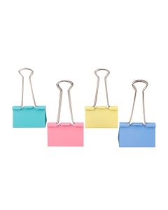 Clip metalic 19mm color 40 buc./cutie de plastic DELI