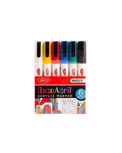 Set 6 marker acrilic DACO