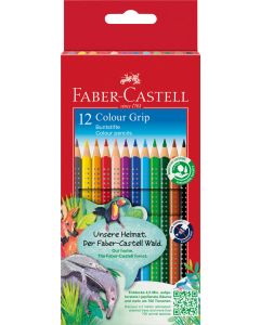 Creioane Colorate 12 culori grip 2001 FABER-CASTELL