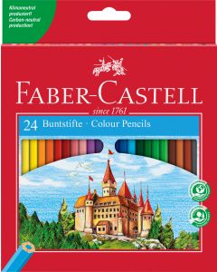 Creioane Colorate 24 culori FABER-CASTELL