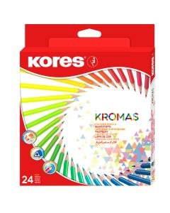 Creioane Colorate 24 culori triunghiulare ECO KORES