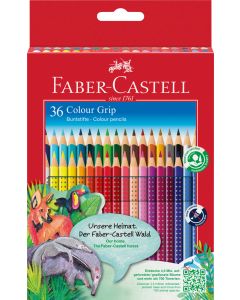 Creioane Colorate 36 culori grip 2001 FABER-CASTELL