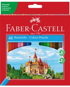 Creioane Colorate 48 culori ECO l FABER-CASTELL