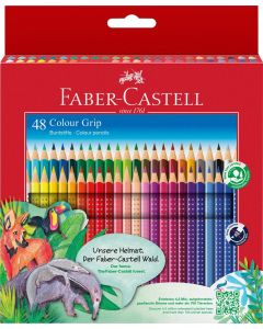 Creioane Colorate 48 culori grip FABER-CASTELL