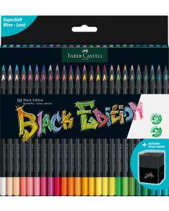 Creioane Colorate 50 culori Black edition FABER-CASTELL