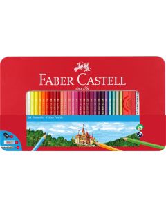Creioane Colorate 60 culori cutie metal FABER-CASTELL