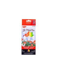 Creion color 12 culori bicolor neon-metalic DACO