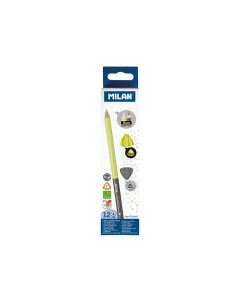 Creion grafit/evidentiator Bicolor HB MILAN