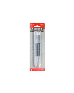 Creion negru cu radiera SET 4 Labirint DACO