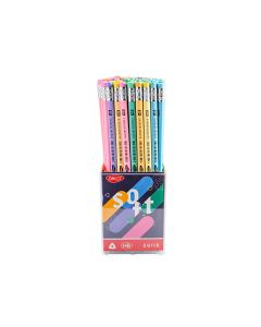 Creion negru cu radiera SOFT DACO