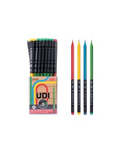 Creion negru cu radiera Udi HB DACO