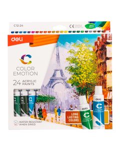 Culori acrilice 24 culori 12ml DELI