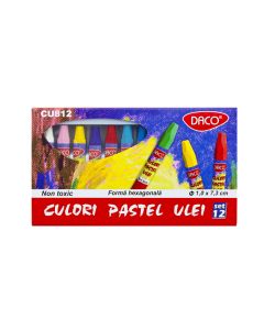 Culori pastel ulei 12 culori DACO