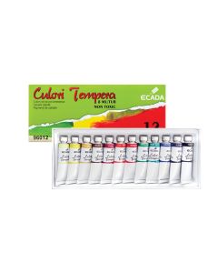 Culori tempera 12 culori 6 ml ECADA