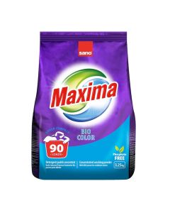 Detergent automat rufe, pudra concentrata, Bio Color, 90 spalari, SANO, 3.25kg