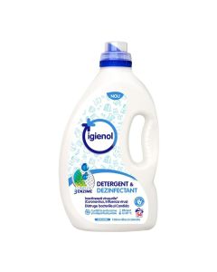 Detergent dezinfectant rufe albe si colorate, fara clor, Mountain Fresh, 54 spalari, IGIENOL, 2.7l - 1