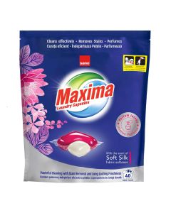 Detergent rufe, extra concentrat, capsule, Soft Silk, SANO, 40buc/pach