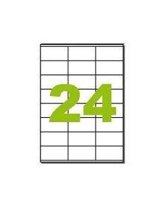 Etichete autoadezive Q-CONNECT 24/A4, 70 x 36 mm, albe, pretaiate, 100 coli/top