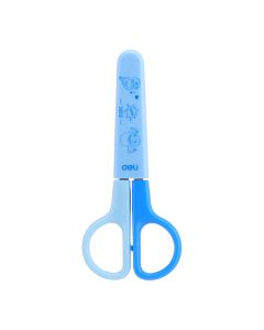 Foarfeca scolara 12cm cu protectie plastic DELI